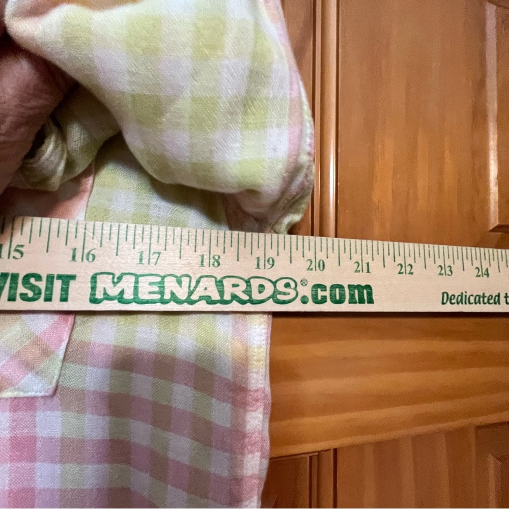 Rails Charli Lemon Raspberry Linen Blend Plaid Bl… - image 6